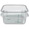 Carlisle Foodservice Squares Polycarbonate Food Storage Container, 2 qt, 7.13 x 7.13 x 3.8, Clear, Plastic 1195007 - alternate 4